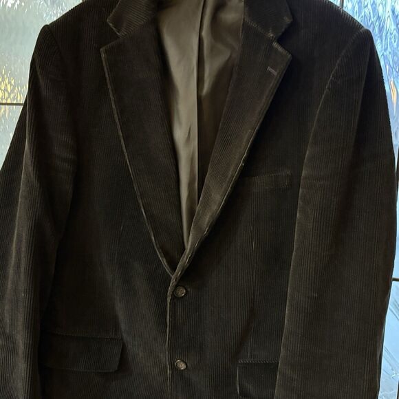 Statement  Grey Corduroy   Classic Fit Single Breasted Sport Jacket 44R Academia - Picture 1 of 16